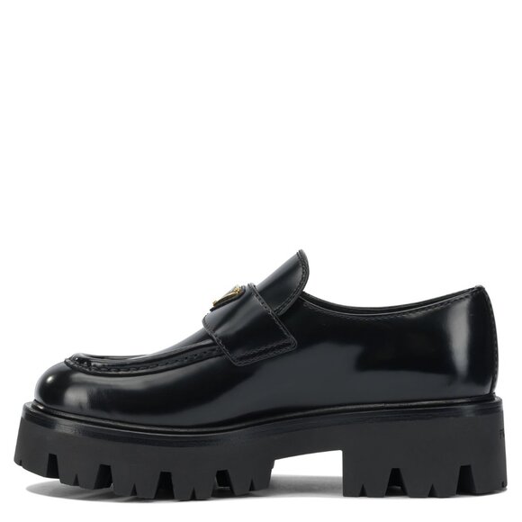 Prada Brushed Leather Loafers IT 39 Women - Picture 3 of 5